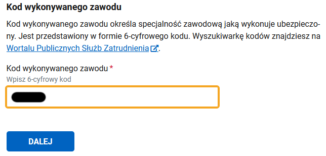 Kod zawodu occupation code search, e.g. Programista Aplikacji