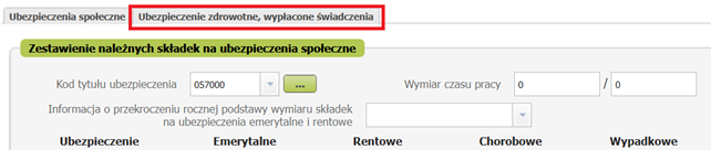 Ubezpieczenie zdrowotne, wypłacone świadczenia tab